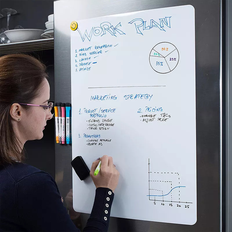 Whiteboard Magnetic Dry Erase Soft Fridge Stickers